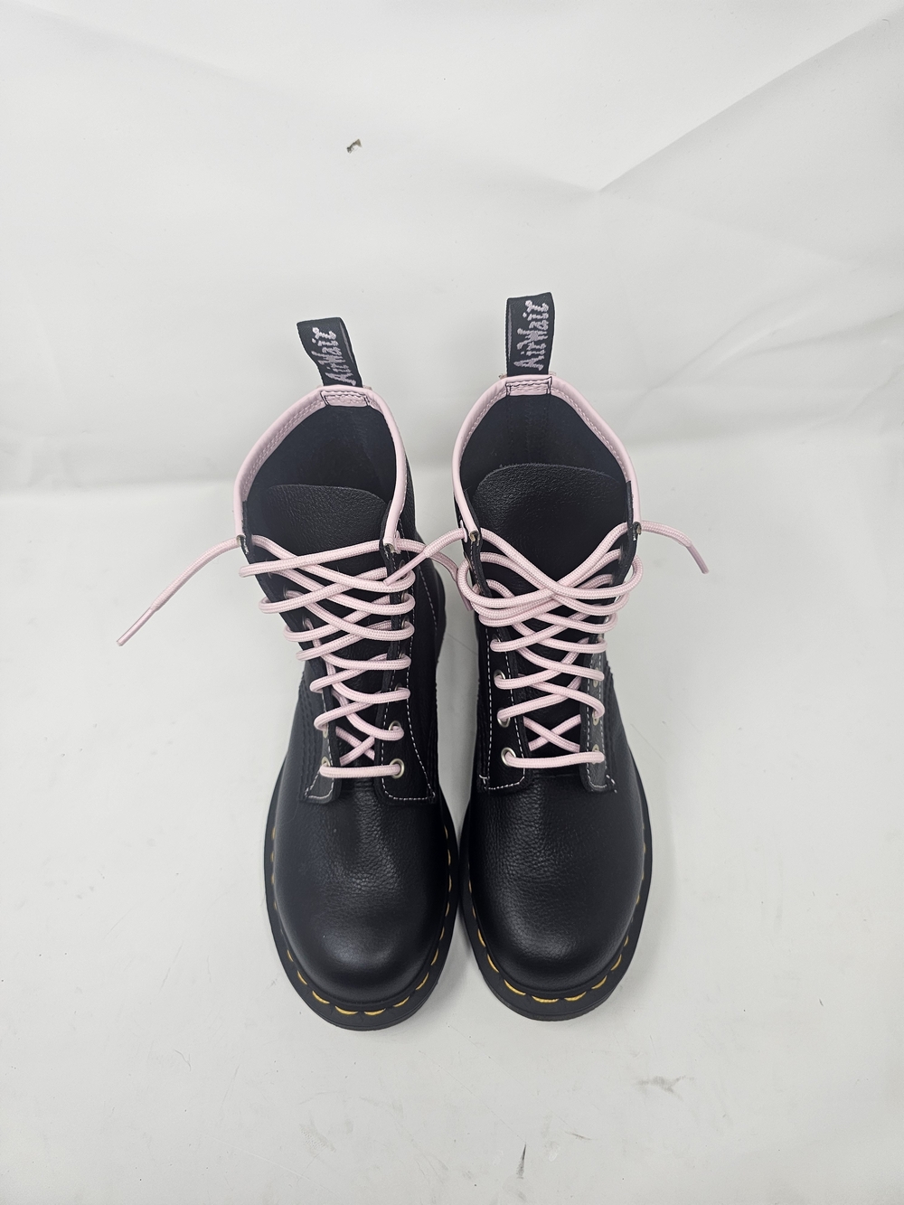Dr. Martens-(WMNS) Dr. Martens 1460 Contrast Leather Lace Up Boots 'Black Pink. - Picture 12 of 12